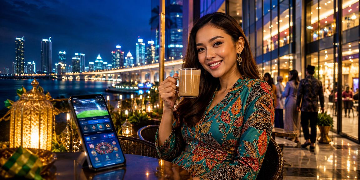 Pengguna dari Johor berpakaian batik mengakses sukan maya dan kasino mudah alih di platform 2650